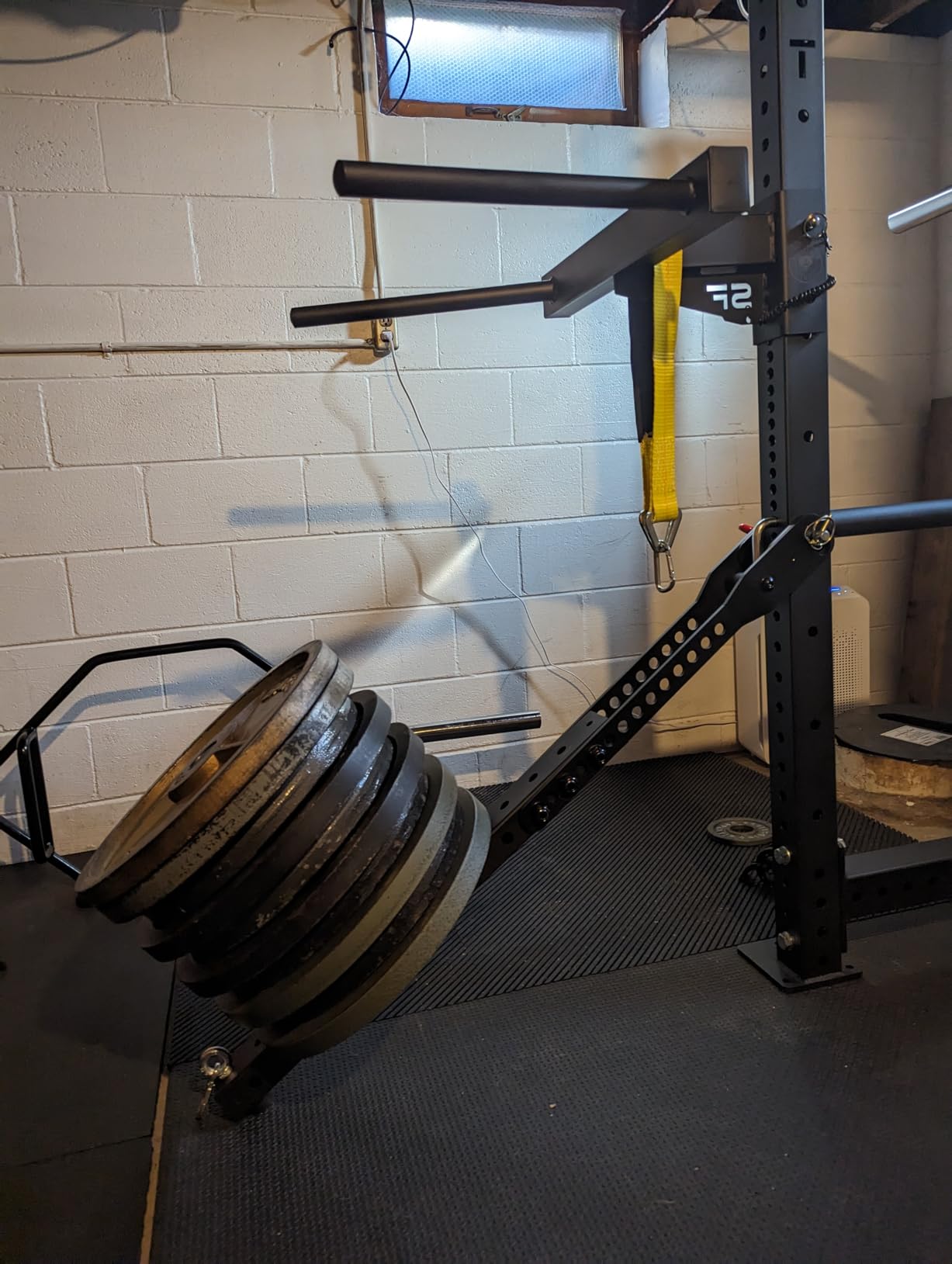 Fringe Sport Mammoth Belt Squat Attachment (Complimentary Belt Included) - Durable Universal Weight Belt Squat Attachment for Rack with Adjustable Length customer photo 2
