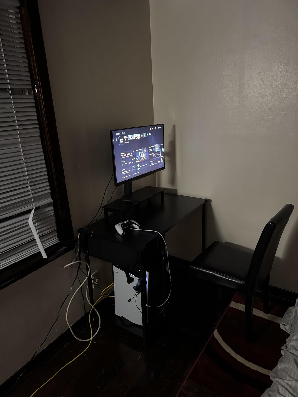 Pamray 39 Inch Small Computer Desk with Monitor Stand and Drawer for Gaming | Small Gaming Desk, for Bedroom Small Spaces, Home Office, Dorm and Apartment, for Writing, Study and Working customer photo 1