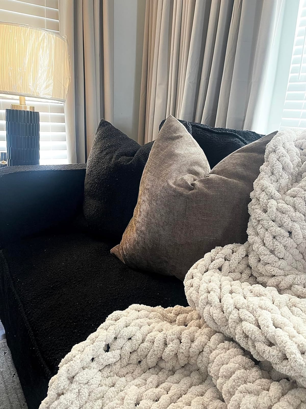 Carriediosa Chunky Knit Throw Blanket 50