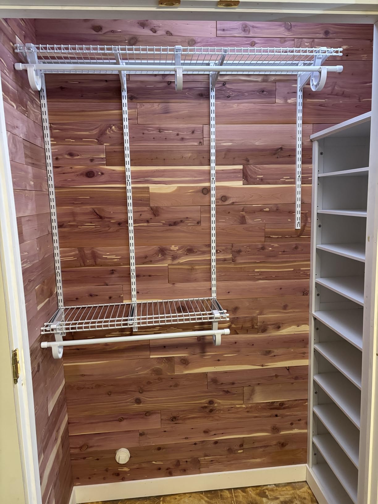 PROWORX 4-6 Ft Closet Organizer System, Adjustable Metal Wire White Closet System, Expandable Walk in Closet Organizers and Storage System, Closet Shelves with Hanging Rods customer photo 2