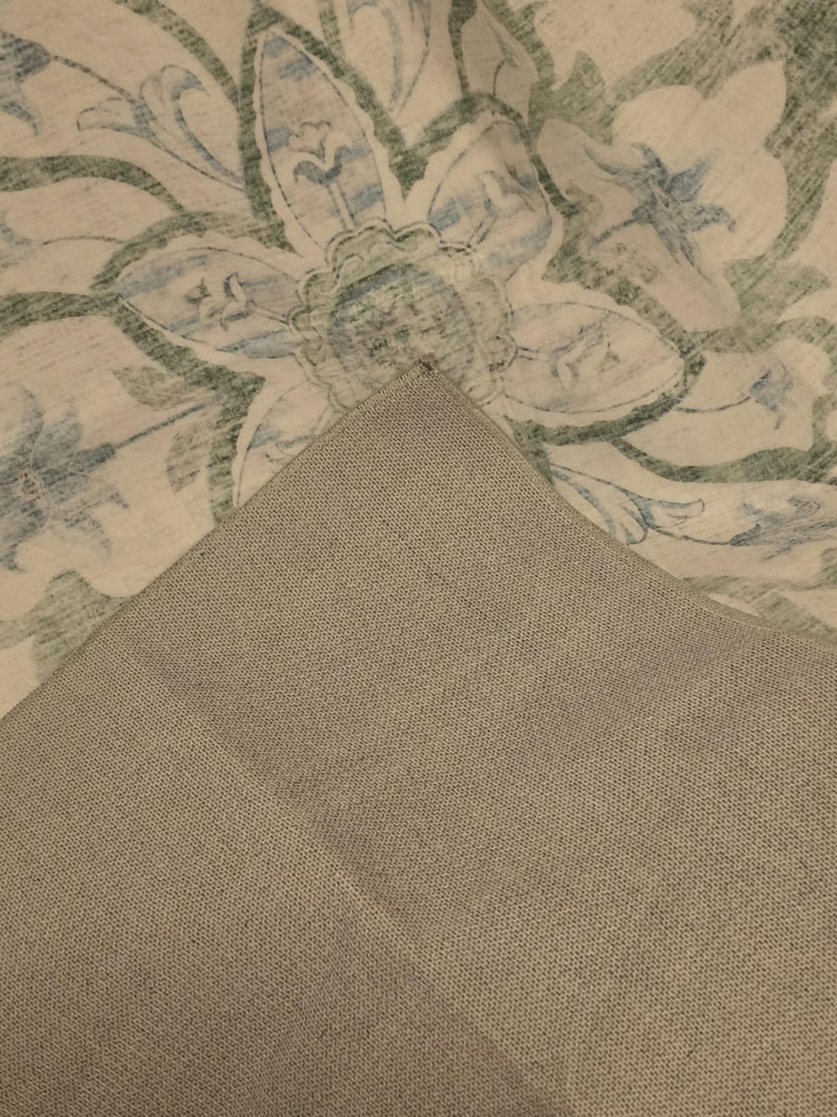 RELEANY Washable Area Rug, 8'x10', Brick/Brown/Green | Non-Slip, Water Repellent, Pet Friendly, Easy to Clean, Vintage Floral Boho Decor for Living Room Bedroom Dining Room customer photo 2