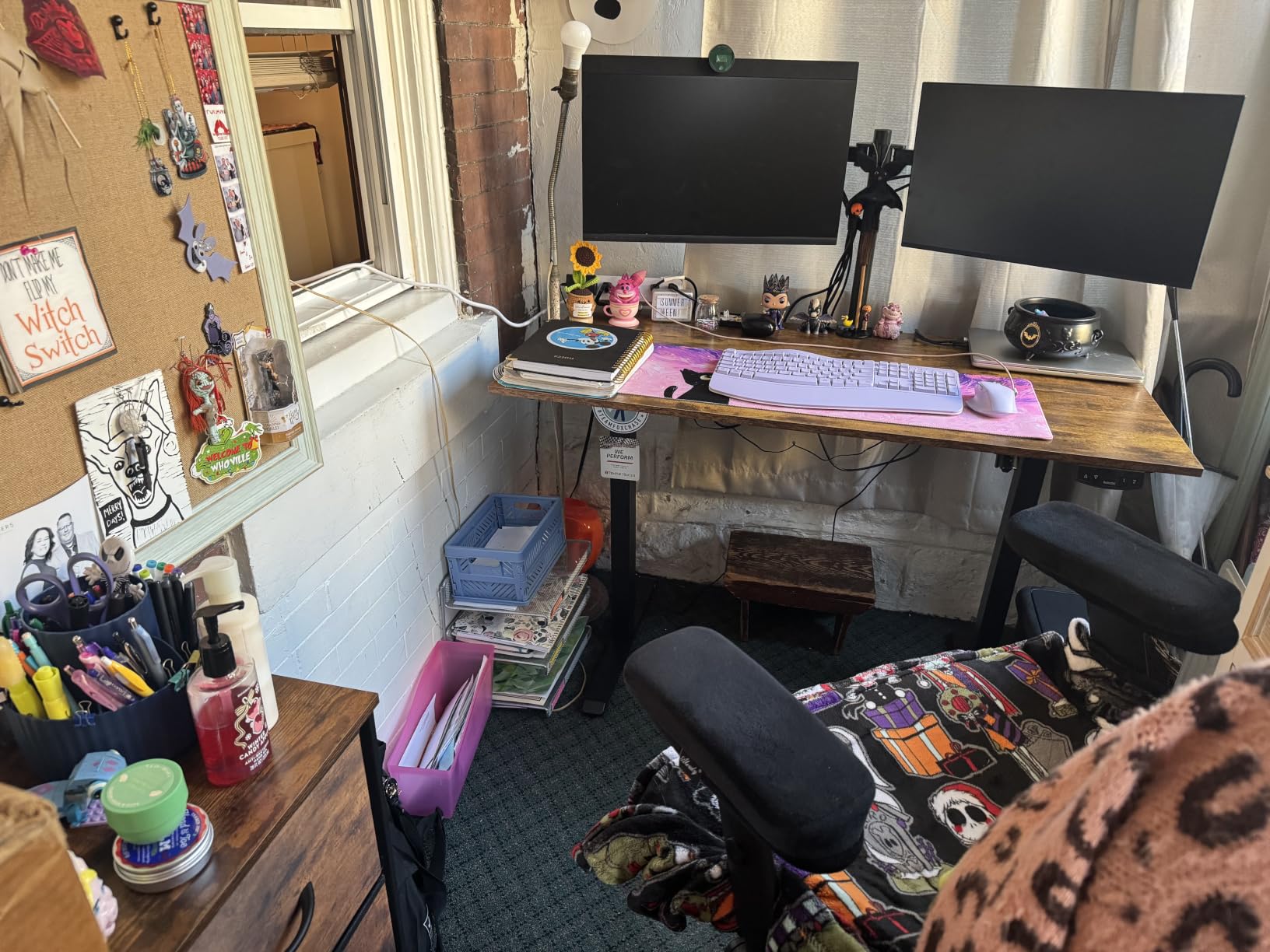 Agilestic 48*24 Inch Height Adjustable Electric Standing Desk, Rustic Brown customer photo 1