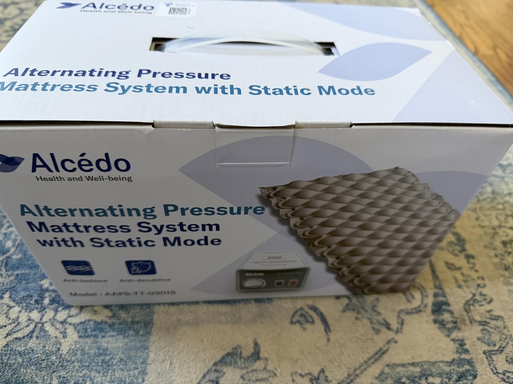 Alcedo Alternating Air Pressure Mattress Pad for Bed Sore Prevention | Ultra-Quiet Adjustable Pump, Waterproof & Durable Mattress, 300 lb Capacity, Hospital and Home Use, Twin Size 35x75'' customer photo 2