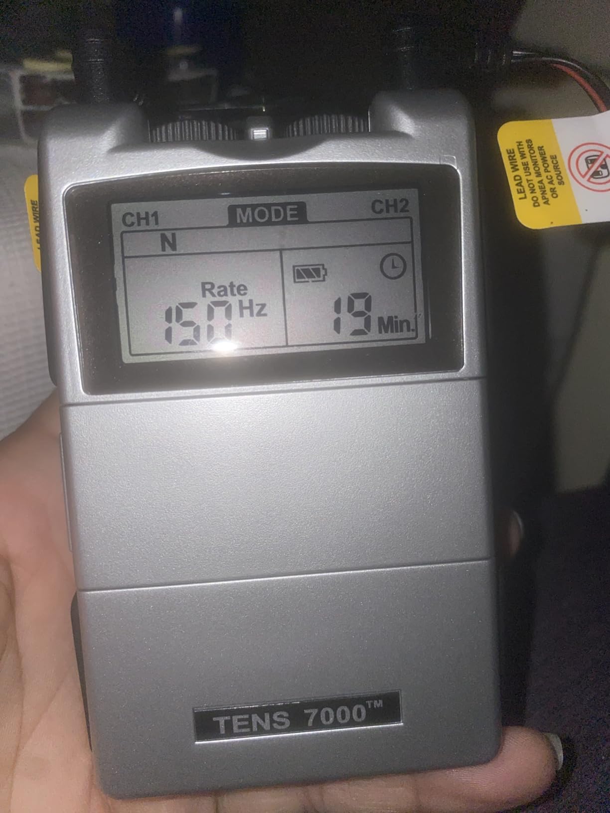 TENS 7000 Rechargeable Tens Unit Muscle Stimulator, Back Pain Relief, 4 Electrodes/Unit Pads customer photo 1