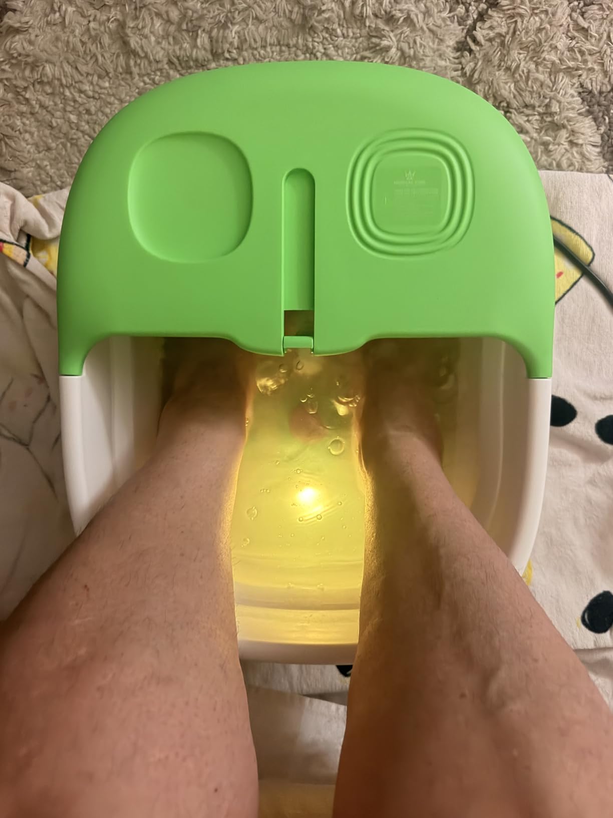 Medical king Foot Spa with Heat and Massage and Jets Includes A Remote Control A Pumice Stone Collapsible Foot Spa Massager with Heat and Massage Bubbles and Vibration customer photo 1
