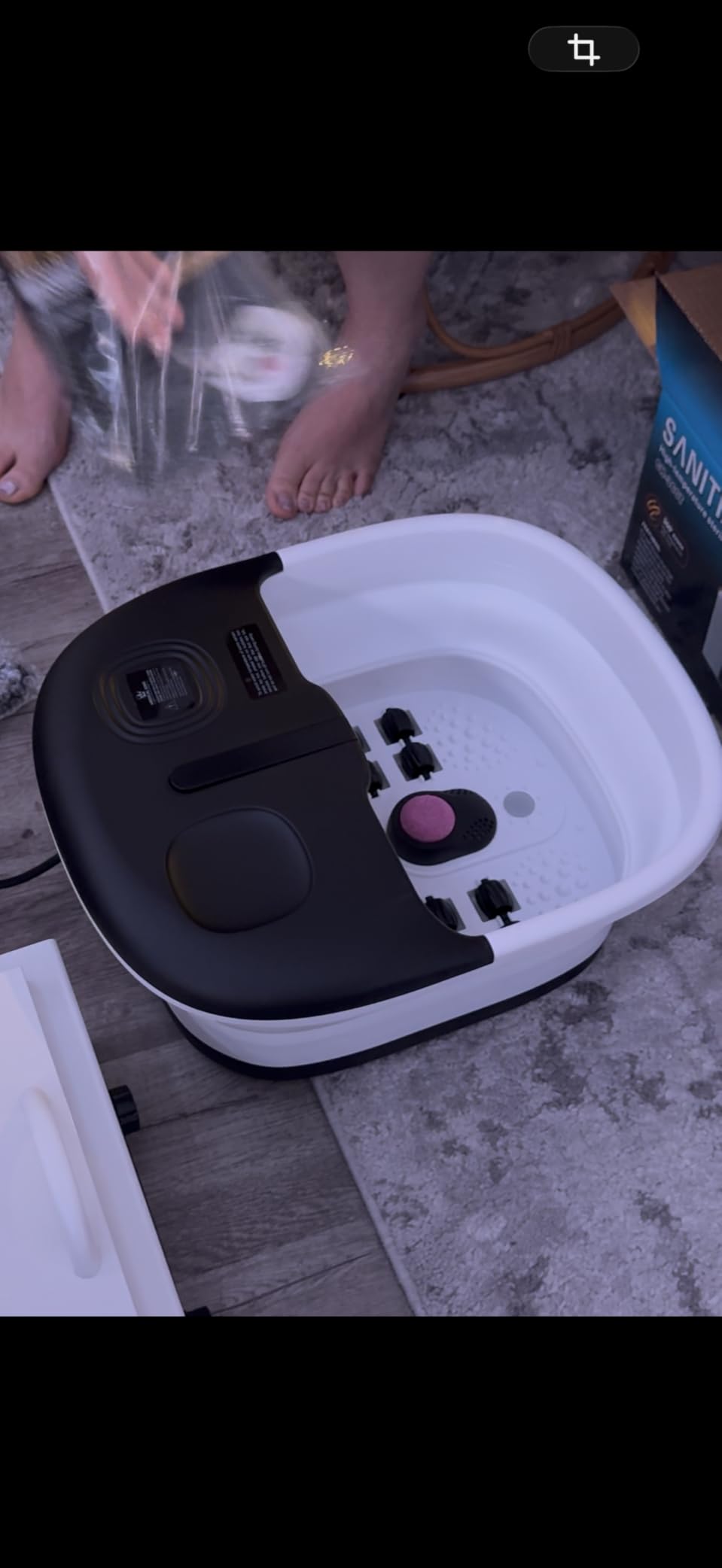 Medical king Foot Spa with Heat and Massage and Jets Includes A Remote Control A Pumice Stone Collapsible Foot Spa Massager with Heat and Massage Bubbles and Vibration customer photo 2
