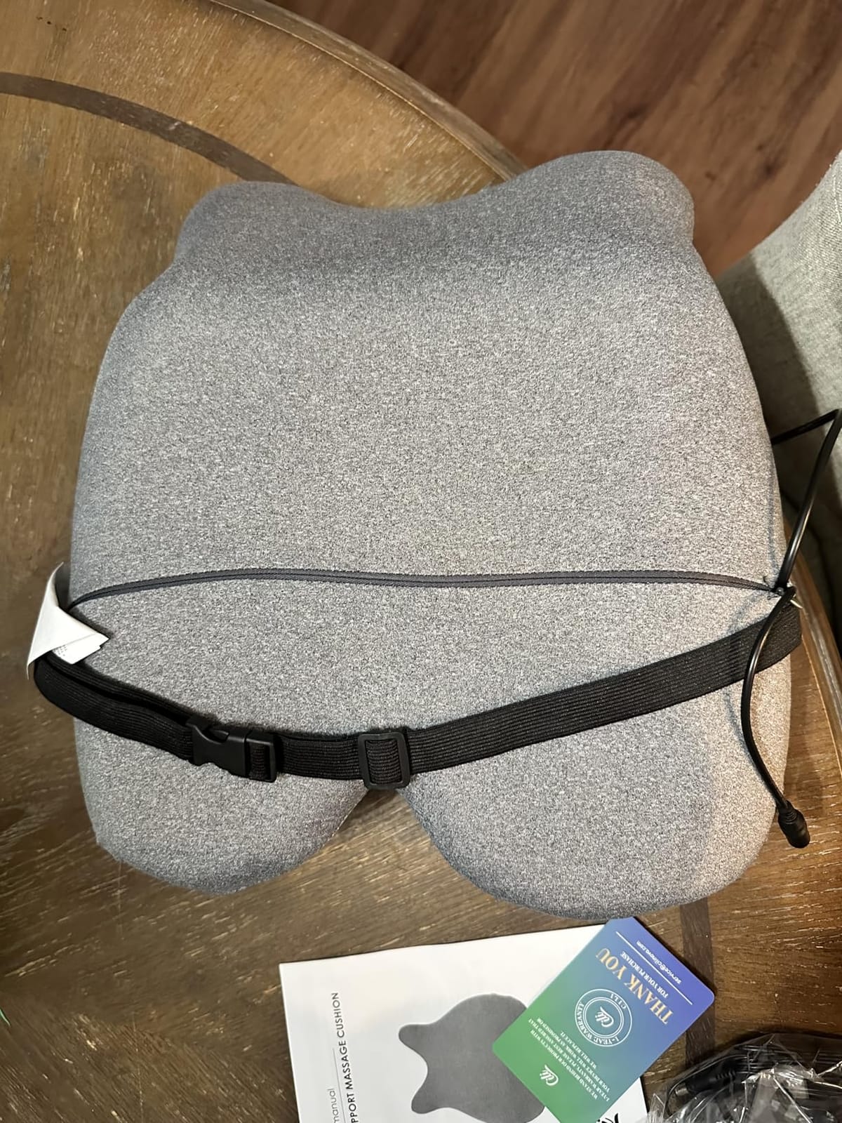 CILI Heated Lumbar Support Pillow for Office Chair, Ergonomic Back Support Cushion with Vibration, Memory Foam Chair Back Massager,Gifts for Mom Dad customer photo 2