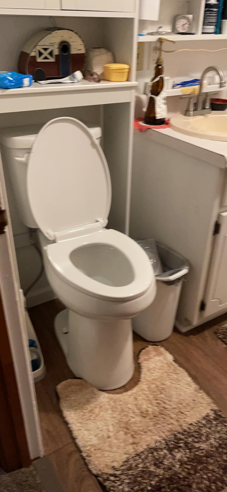 Simple Project 21 Inch High Extra Tall Toilet for Seniors & Tall Person | Elongated Comfort Seat, 1.28 GPF Powerful Single Flush High Tall Toilets, 12 Inch Rough In Bathrooms Comfort Height Toilet customer photo 2