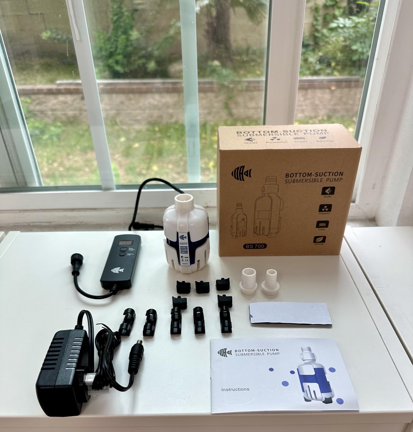 Nano Return Pump for Saltwater Aquarium Sump, Small Water Pump, DC 12V with Controller, 185GPH (700L/H), 9 Watts, Indoor Use customer photo 2
