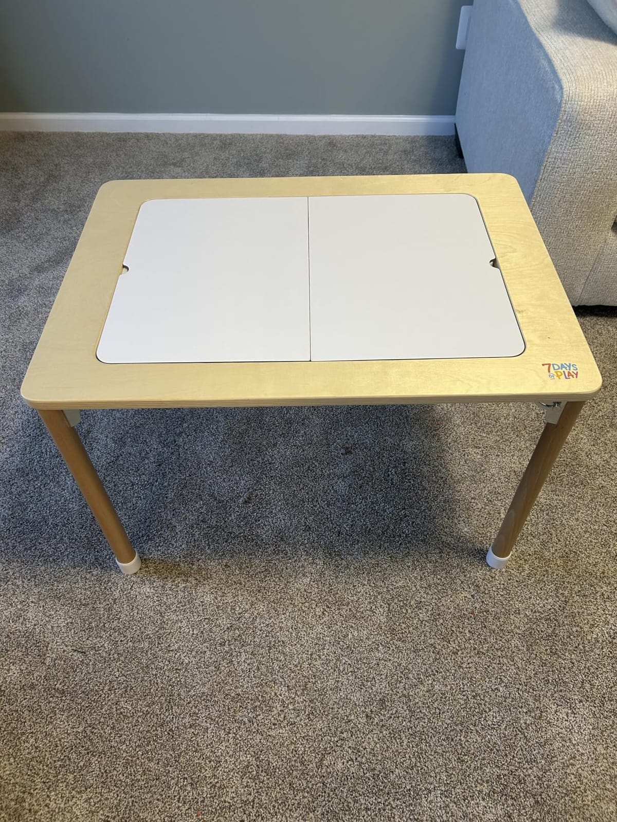 Sensory Play Activity Table with Foldable Legs, Storage Bins, and Lid - Sensory Table for Toddlers & Kids | Great Gift for Birthdays, Christmas & Special Occasions customer photo 1