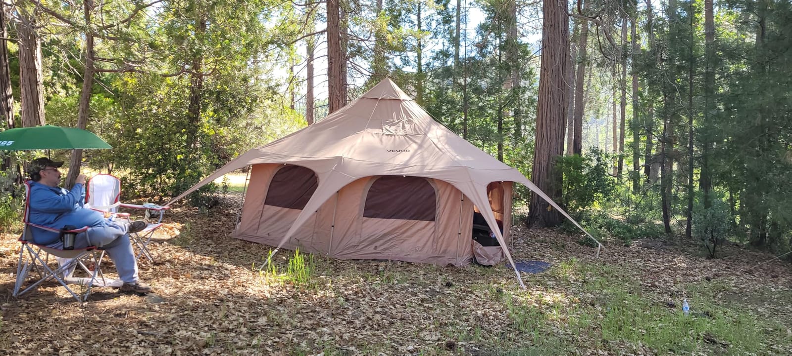 VEVOR Canvas Tent Bell, Yurt 4 Seasons for Camping with Stove Jack, Breathable Holds up to 4 People, Family Camping Outdoor Hunting Party customer photo 2