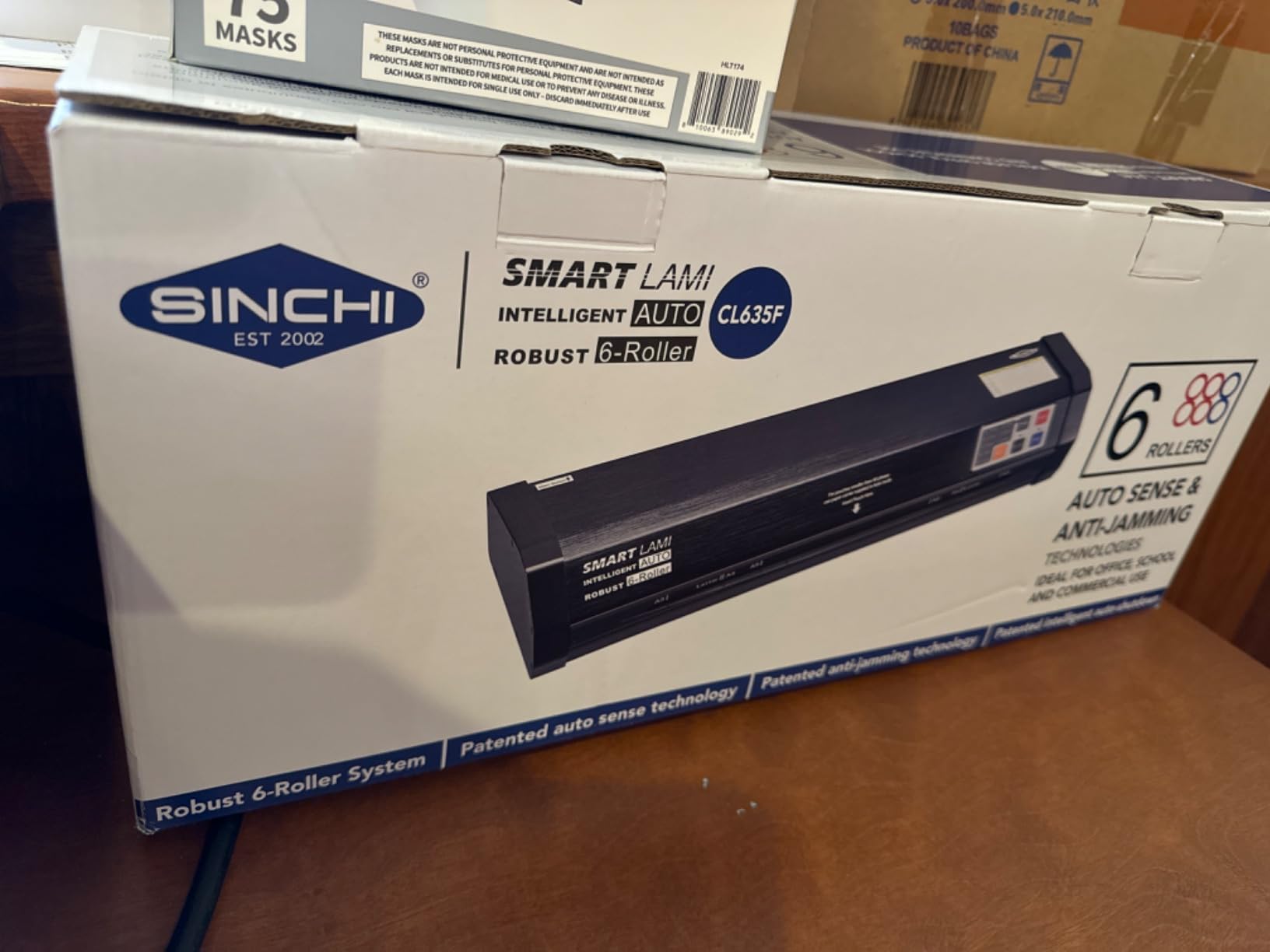 SINCHI 6-Roller Auto Sense Laminator, 13-Inch 3-10 Mil Thermal Machine, 50-Second Warm-Up, 47 in/min, Never-Jam Heavy Duty, Office & School, 11×17