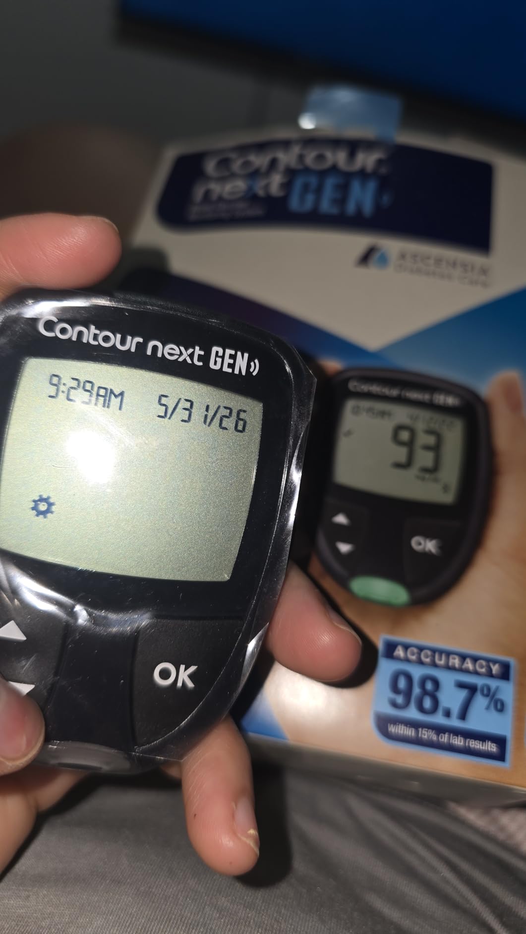 Ascensia CONTOUR NEXT GEN Blood Glucose Monitor All-In-One Kit with 20 Test Strips, Accurate Blood Sugar Monitor, Easy-to-Use Glucose Meter, Portable and Reliable Diabetes Testing Kit customer photo 2