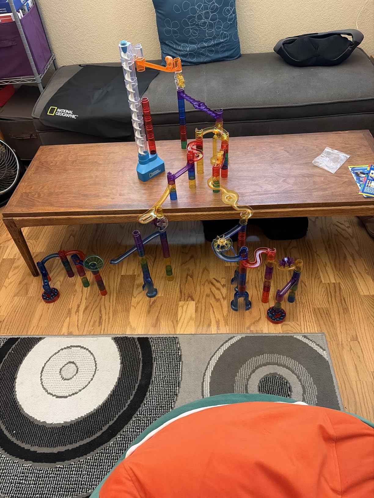 National Geographic Motorized Marble Run 150-Piece Building Set for Kids | Motorized Elevator, 30 Marbles, Storage Bag, Perpetual Motion Machine, Physics Learning, STEM Toy, Marble Maze customer photo 2