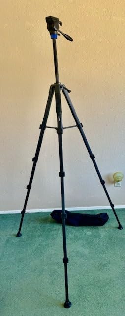 72.4 inch Spotting Scope and Binoculars Heavy Duty Tripod, Shooting Hunting Rest V Yoke Stand customer photo 1