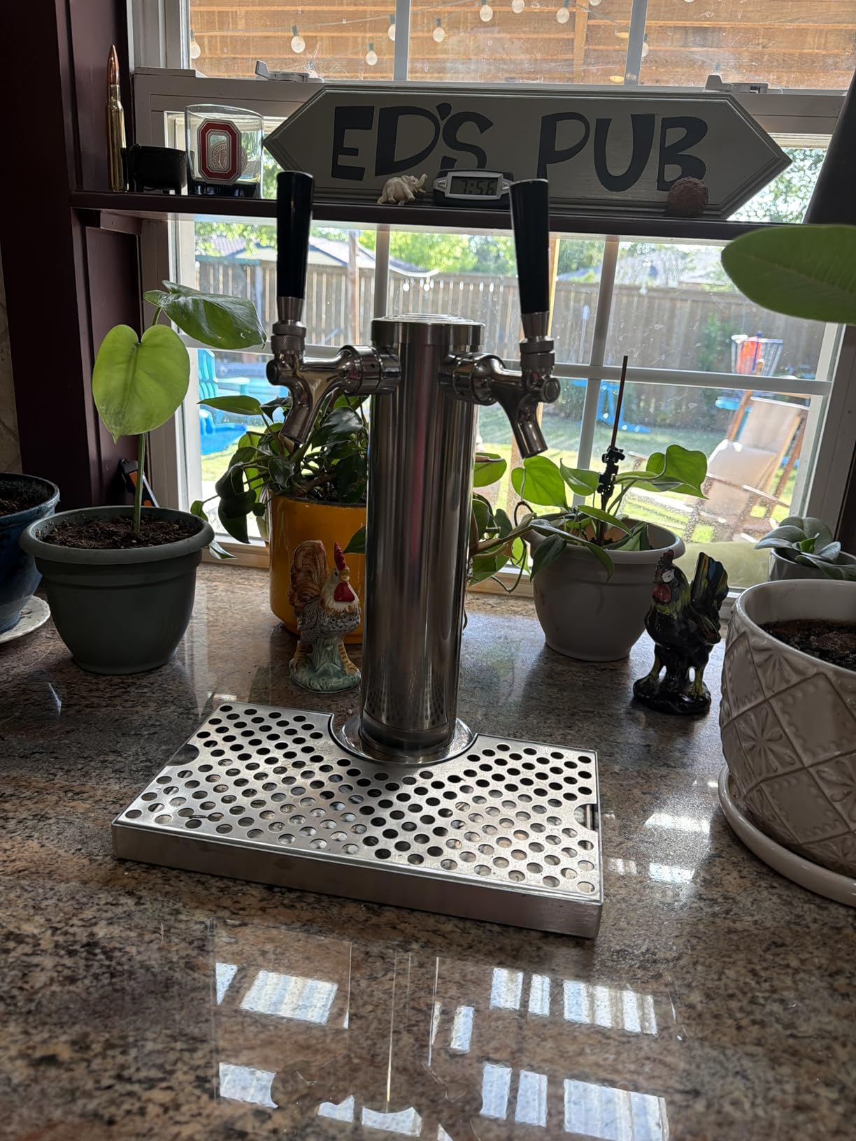 FERRODAY All Stainless Steel Kegerator Tower, 3 inch Beer Tower with Dual Taps | Stainless Steel Tower & Faucet for Kegerator Dispenser customer photo 1