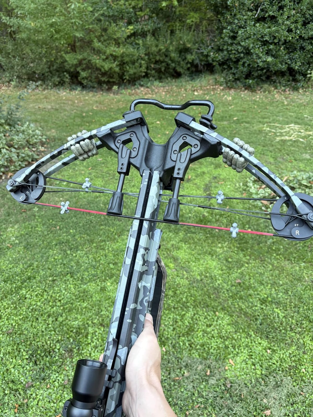 Archery Compound Bow Press, Aluminum Tool for Bowstring Replacement | Effortless limb compression, non-scratch pads, precise tension control, split & solid limb fit, field & workshop use customer photo 2