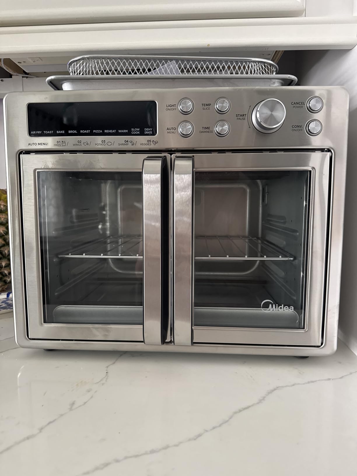 Midea Flexify Classic French Door Toaster Oven Air Fryer Combo, 26.4 QT | 10-in-1 Large Capacity, 26.4 QT Countertop Oven, 25% Faster Cooking and 90% Less Oil, Stainless Steel customer photo 1