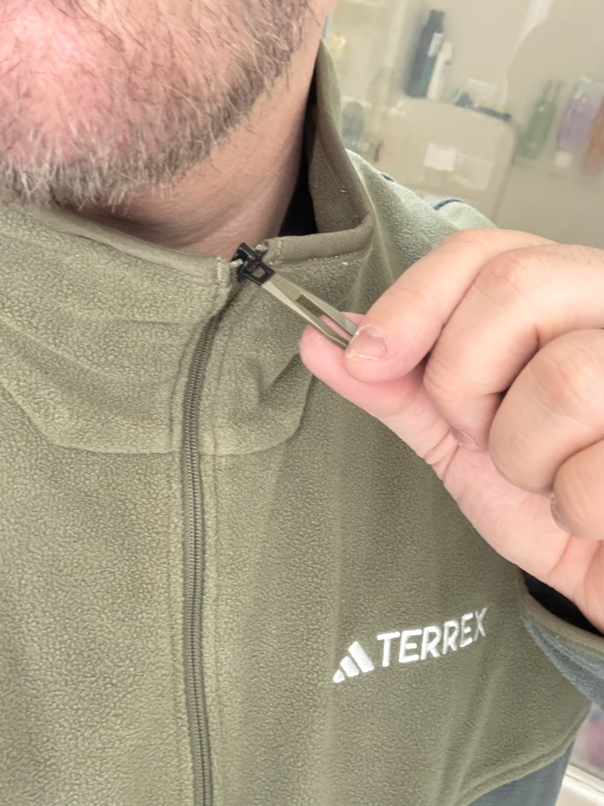 adidas Men's Terrex Multi Full-Zip Fleece Hiking Jacket customer photo 1