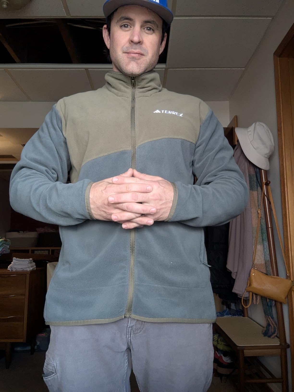 adidas Men's Terrex Multi Full-Zip Fleece Hiking Jacket customer photo 2