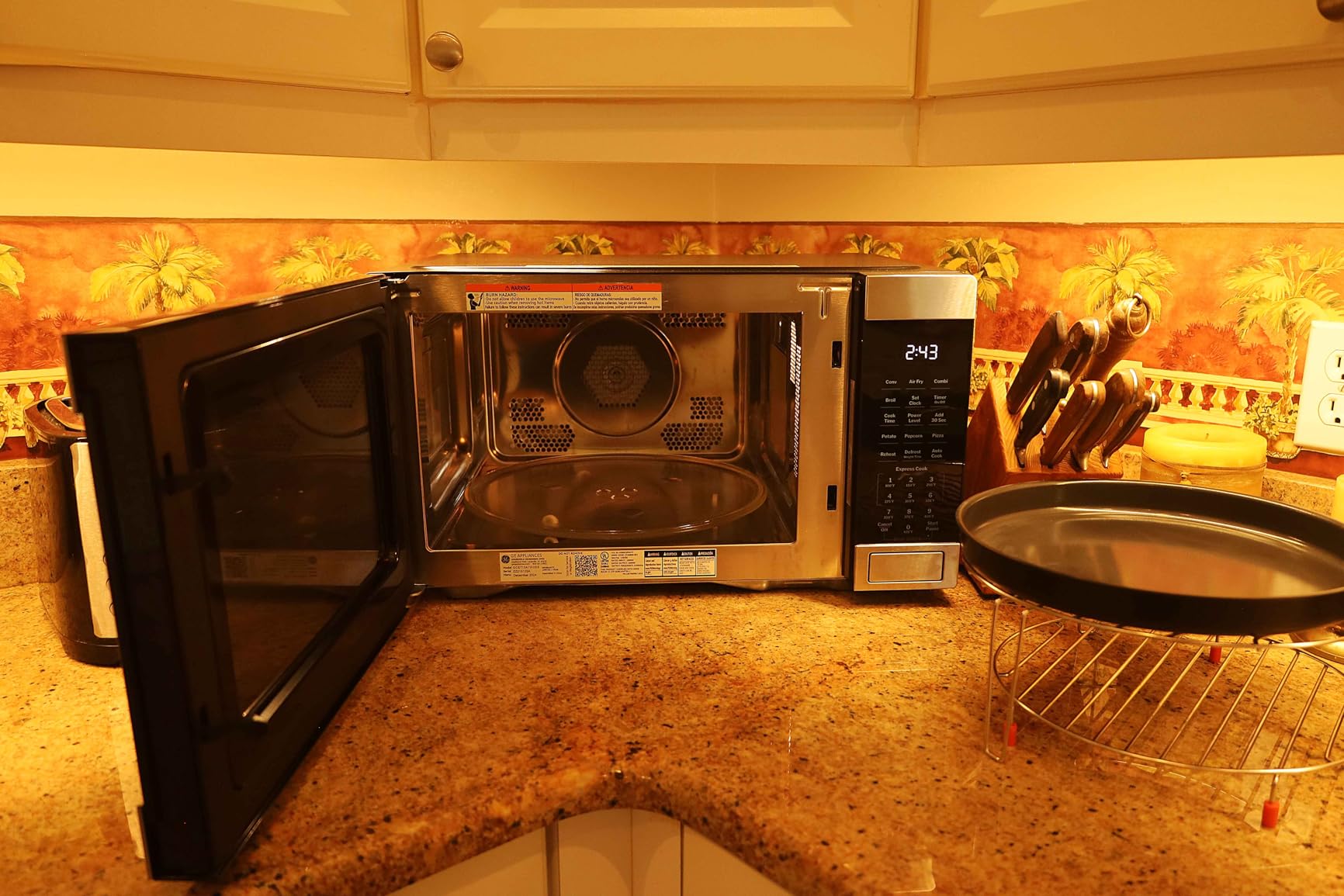 GE GCST10A1WSS Countertop Microwave Oven (Stainless Steel) | Combines Microwave, Air Fry, Convection, and Broil, Child Lock Technology, 4 Convenience Cook Settings customer photo 1