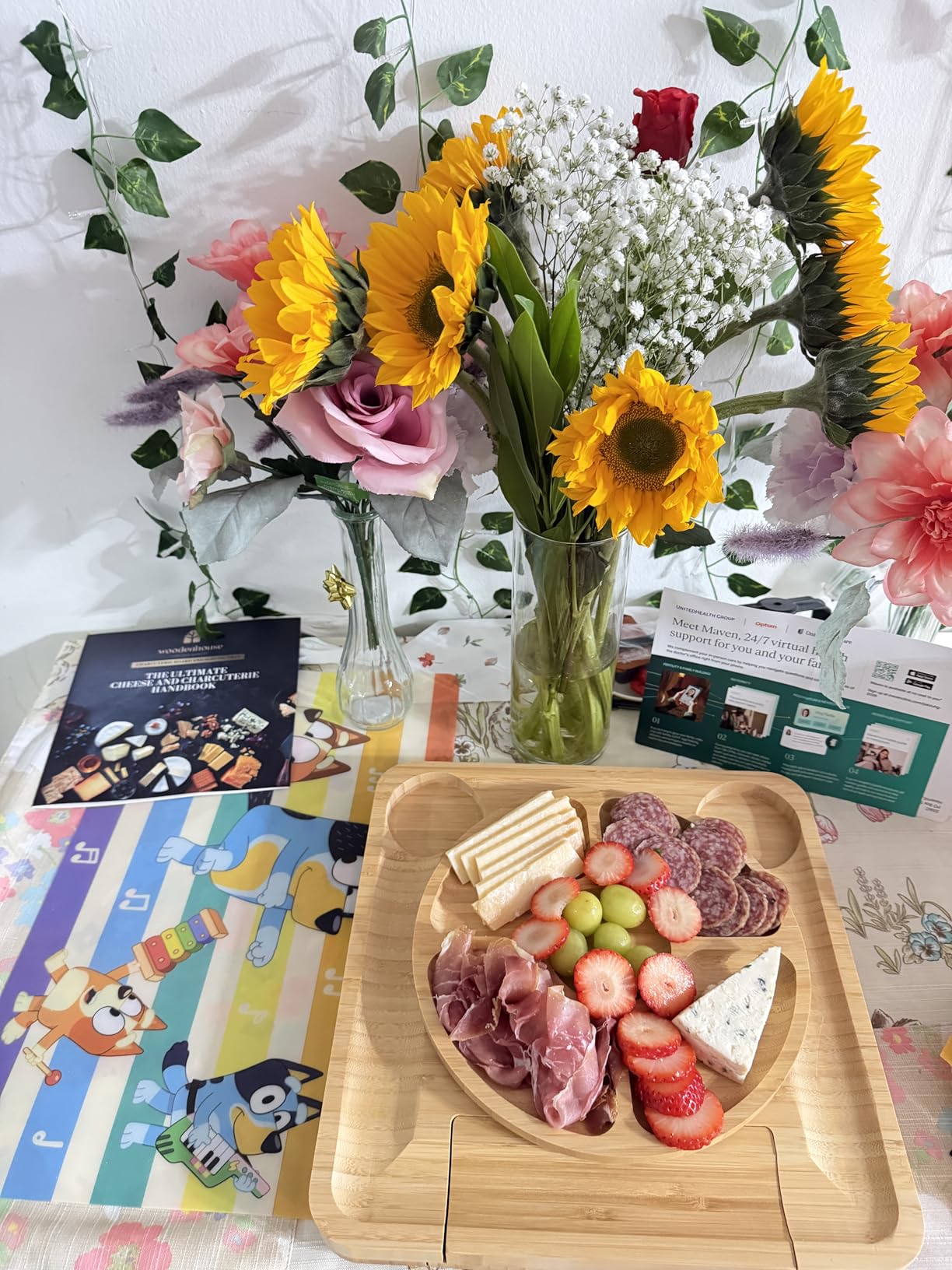 Bamboo Charcuterie Boards Gift Set - Meat and Cheese Tray with Utensils, Fruit Tray, and 2 Sauce Bowls Included - Bamboo Cheese Platter - House Warming Gifts New Home Couples & Family, Wedding Gifts customer photo 2