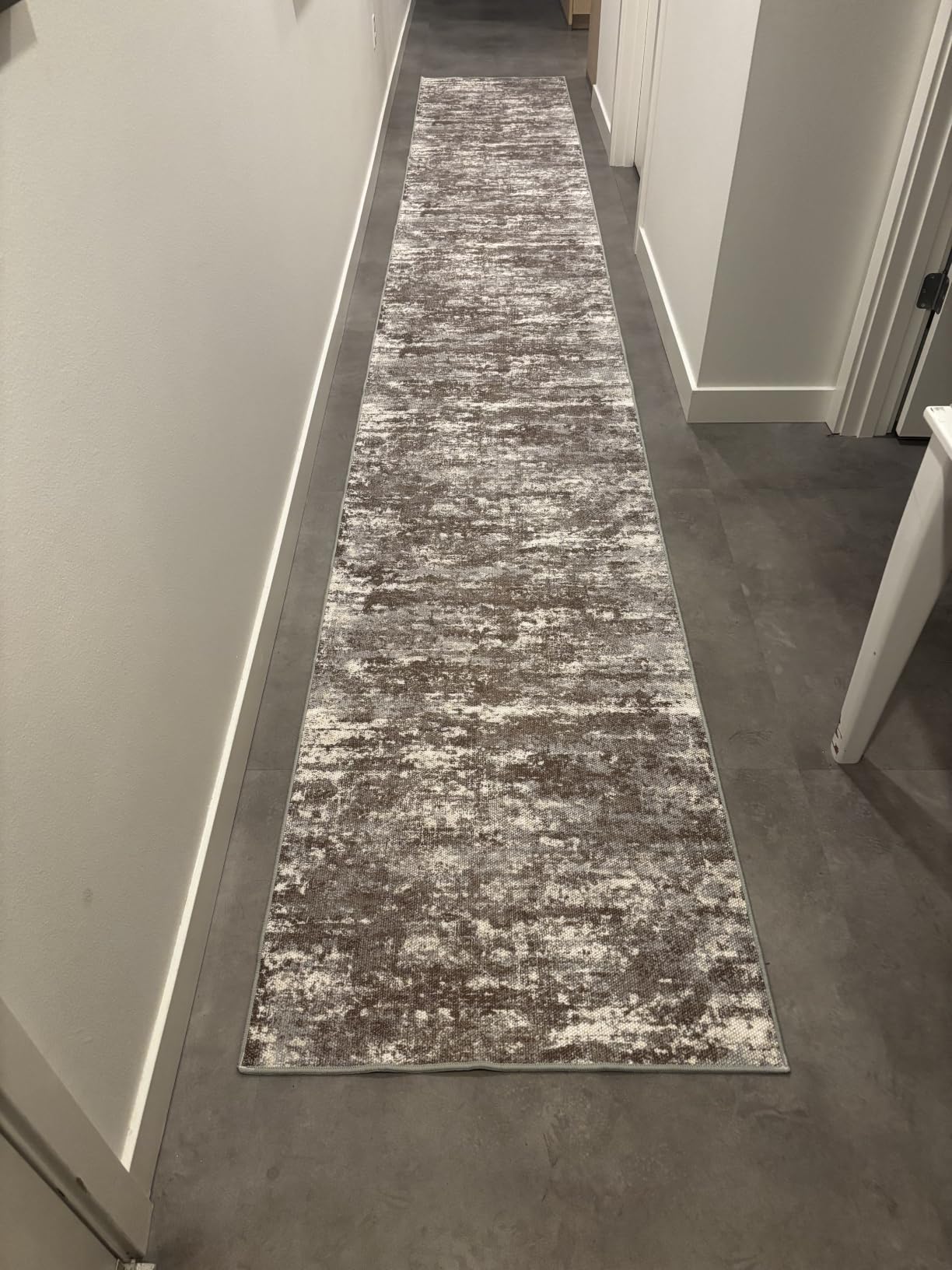 Hallway Runner Rug 2x10 Textured Non Slip Carpet Runner, Abstract Multi | Washable Runner Rug with Silicone Backing for Dogs; Stain-Resistant Modern Runner for High-Traffic Indoor Hallways & Entryway customer photo 2