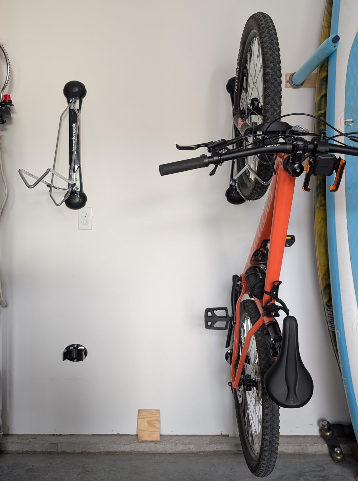 Steadyrack Swivel Bike Wall Mount, Vertical Bike Rack for Garage Storage - Roll-In No-Lift Design, Holds Bikes to 77 lb customer photo 2