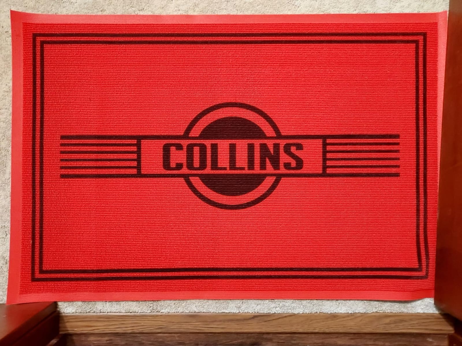 Custom Commercial Rugs with Any Logo Text Size Color | Personalized Area Rugs Floor Mat Entryway Doormat customer photo 2