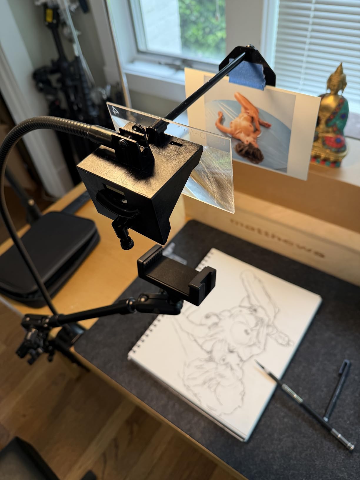 LUCY Flex Drawing Tool with Photo Enlarger & Bag by Draw LUCY | Camera Lucida Photo Enlarging Accessory for Painting | LUCY Drawing Projector for Artists | Artistic Aid - Drawing Tool for Artists customer photo 2
