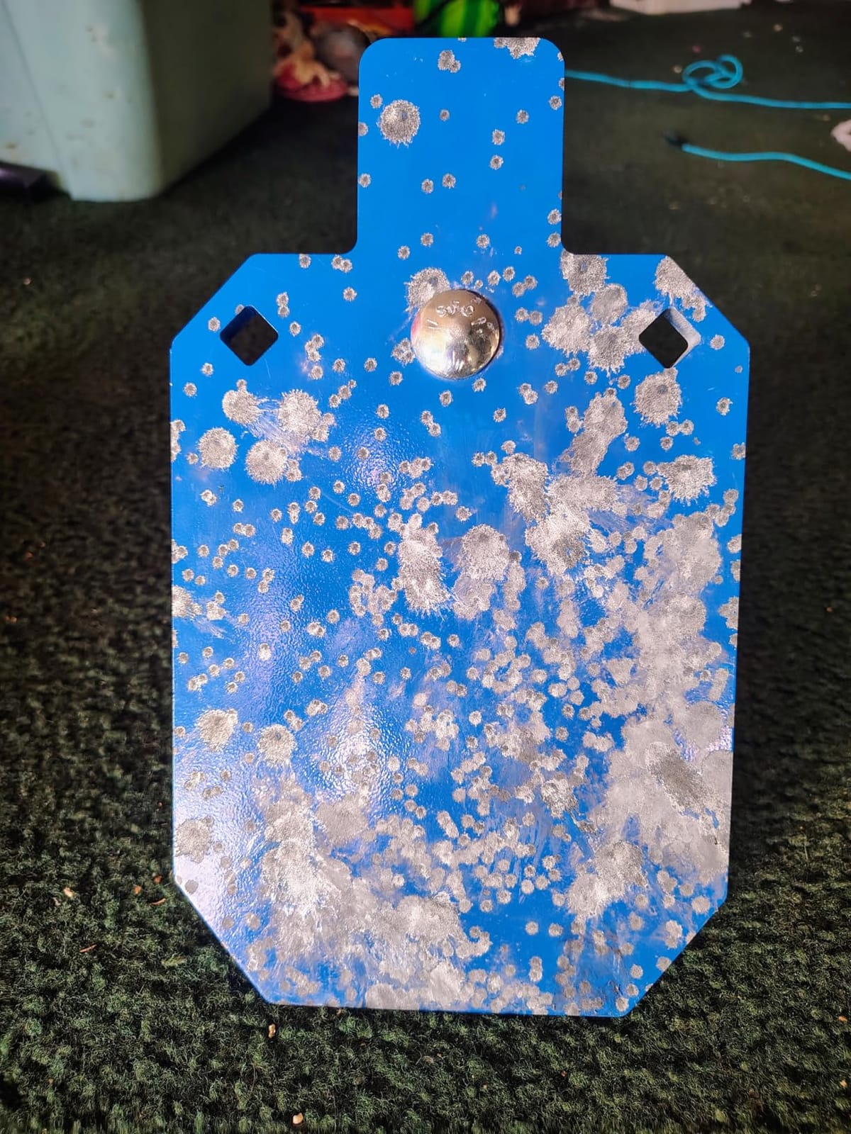 Atflbox AR500 Steel Target for Shooting, 1/2 inch Thick Metal Target with T-Post Target Hanger, High Caliber Torso Silhouette Metal Target for Precision Shooting customer photo 2