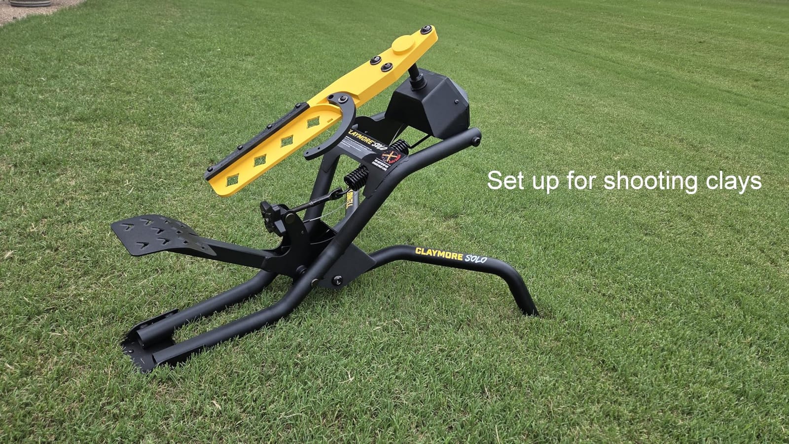 Caldwell Claymore Solo Clay Thrower with Foot Pedal, Angle Adjustment, and Auto Resetting Arm for Clay Shooting, Shooting Sports, Hunting customer photo 1