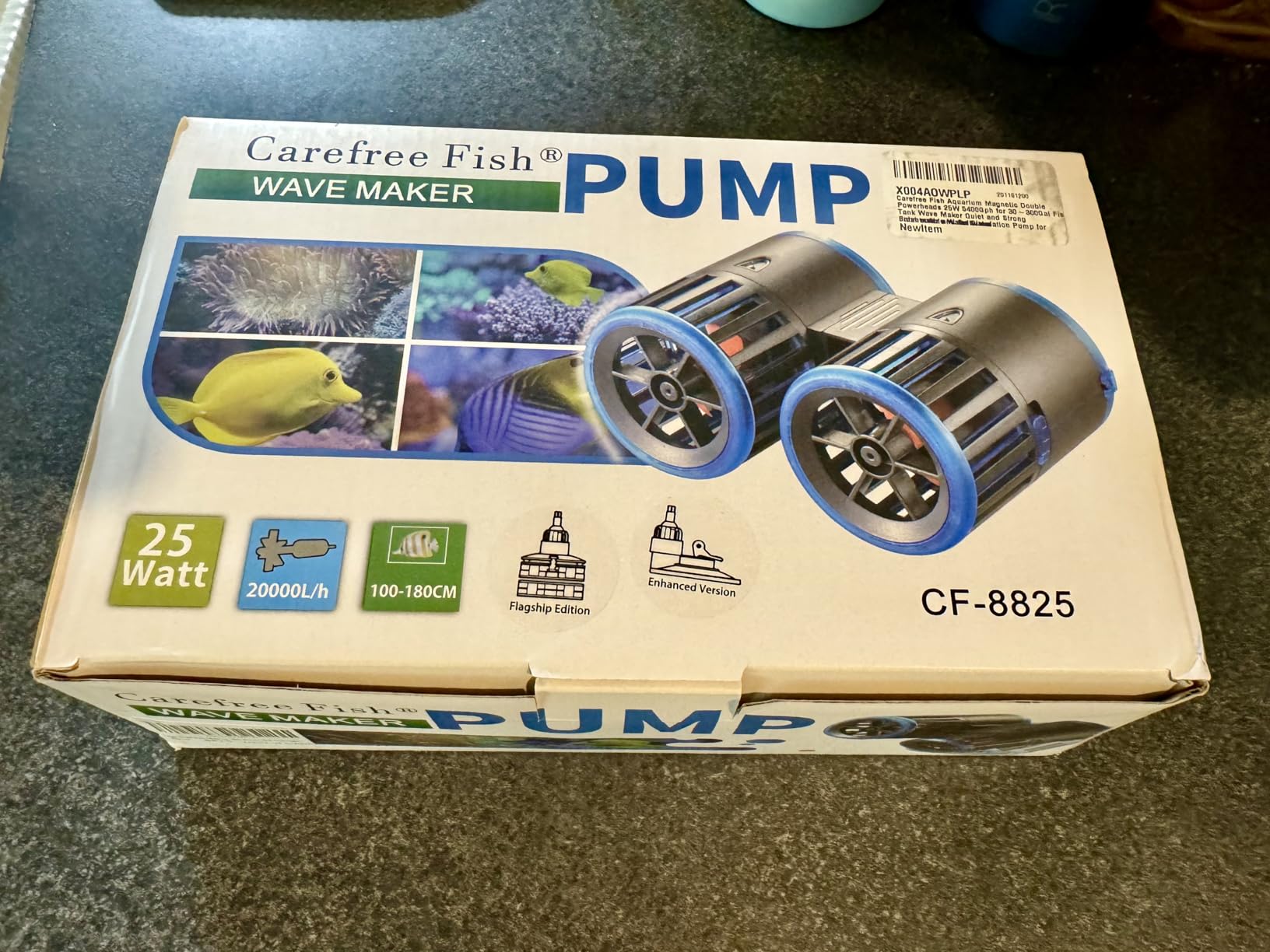 Carefree Fish Aquarium Magnetic Dual Powerheads 25W 5400Gph for 30-300Gal Fish Tank Wave Maker Quiet and Strong Submersible Water Circulation Pump for Freshwater and Saltwater customer photo 1