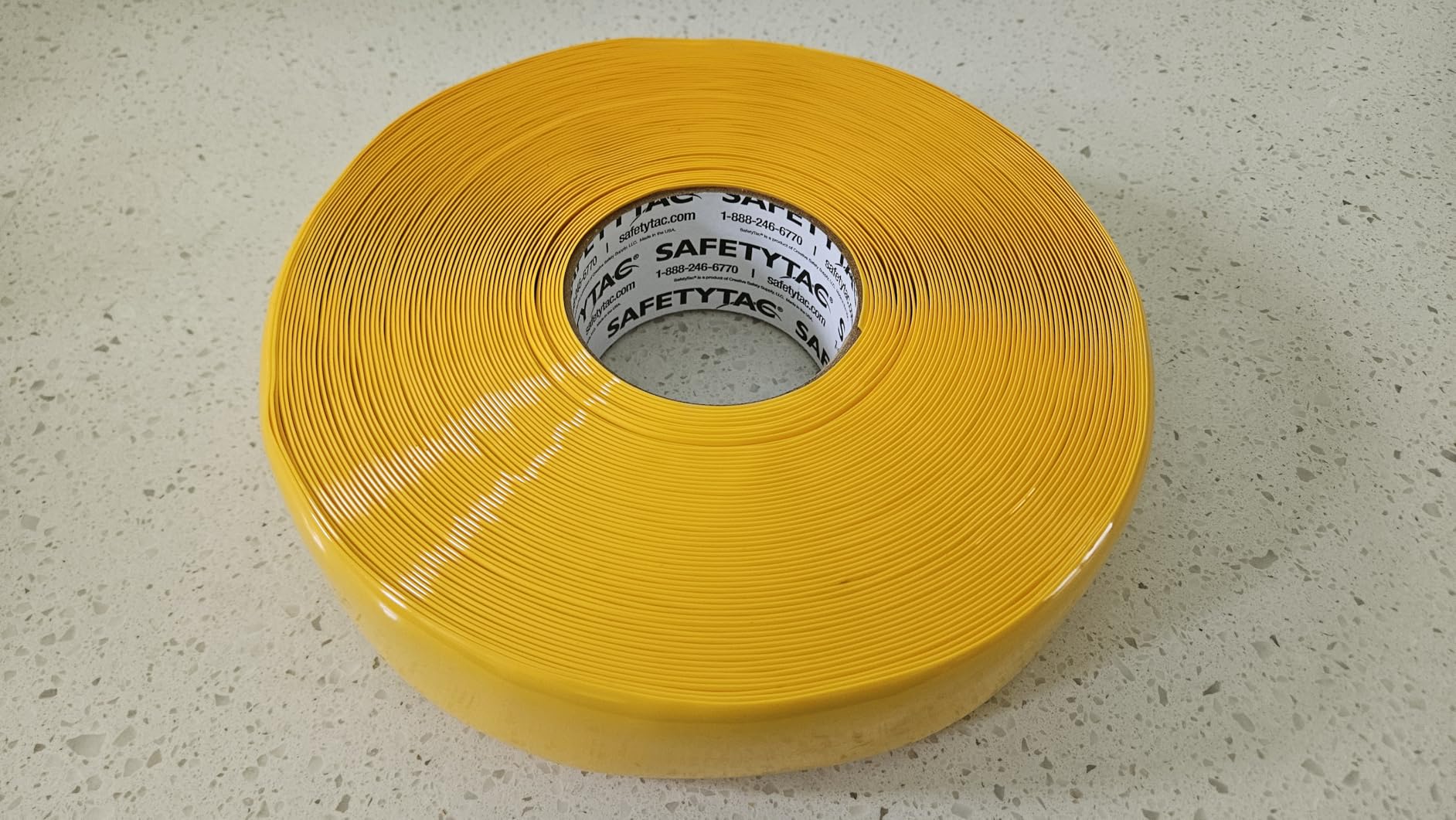 Industrial Floor Marking Tape (Yellow, 4in x 100ft) | Forklift-Safe, Heavy Duty Warehouse Floor Tape for Aisles, Walkways & Safety Zones customer photo 1