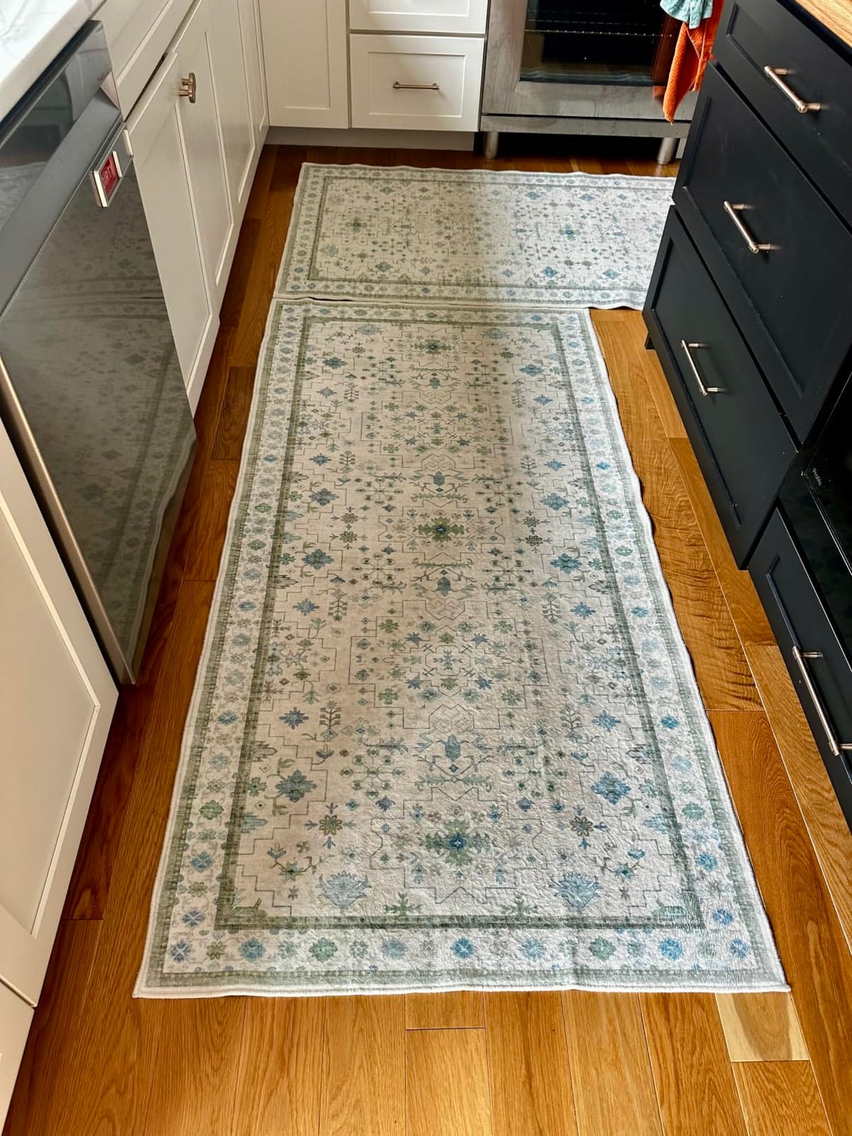 Black Boho Washable 2x6 Runner Rugs for Hallway Kitchen Bedroom Beside Laundry Room Bathroom Rug, Pet & Kids Friendly, Non Slip Low Pile Stain Resistant Soft Foldable Long 24 x 72 Floor Carpet customer photo 1