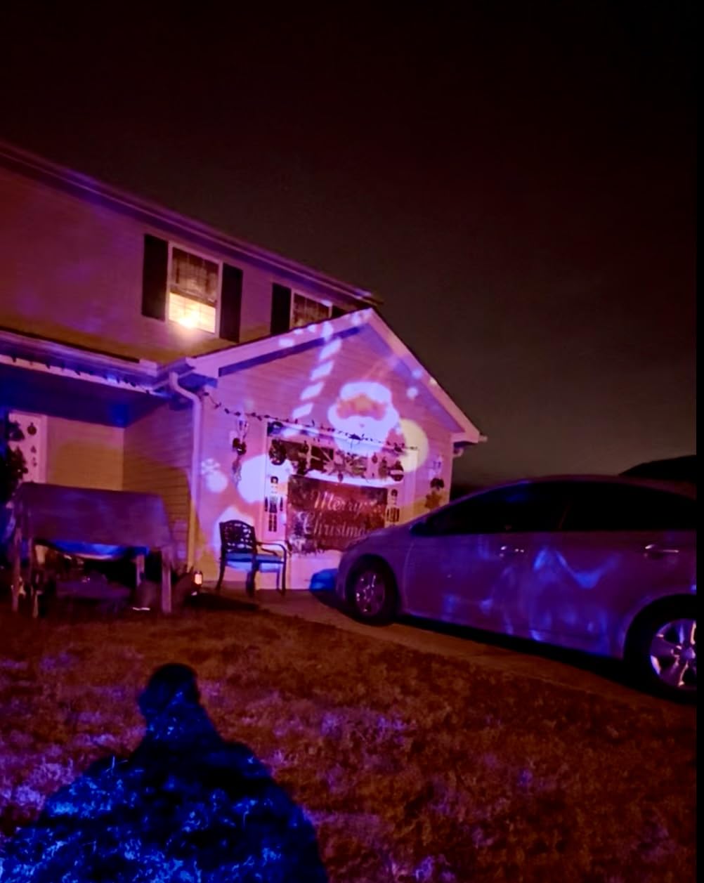 4-Large Pattern Halloween Christmas Projector Lights Outdoor, 29 Effects Holiday Projector Light Outdoor 2 in 1 with Remote, Christmas Decorations Lighting for Outside Home Party House Decor customer photo 2