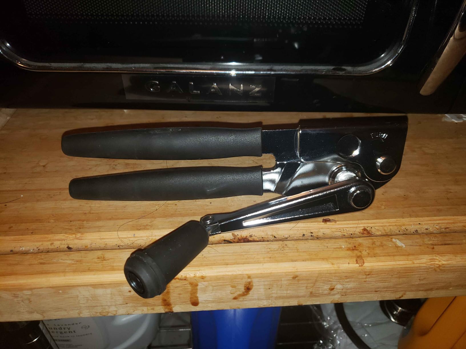 Heavy Duty Commercial Manual Crank Can Opener,Easy for Seniors & Arthritis | 360° rotation,easy cut,for restaurants & home kitchens,works on #10 cans,ergonomic customer photo 1
