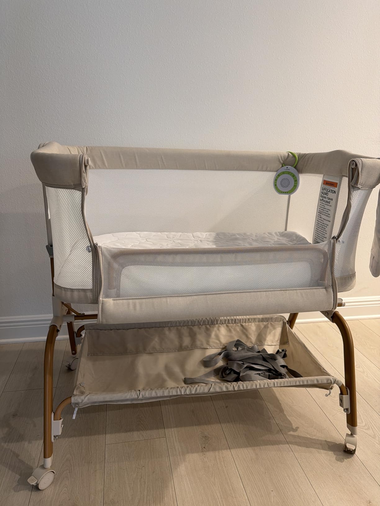 BabyBond Bassinet Bedside Crib, Stable and Secure Crib for Newborns, Beige customer photo 2
