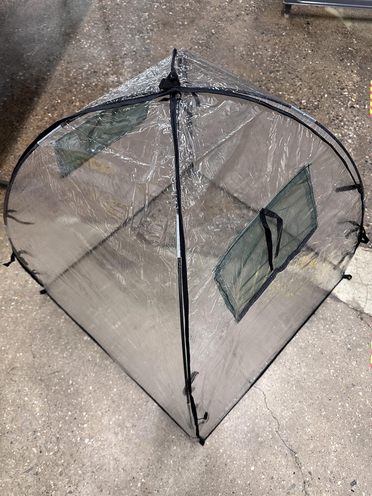 Clear Plant Covers Freeze Protection, 2-Pack Cloches & Domes, Winter | Clear PVC plant covers for winter outdoor potted plants. Reusable cloches & domes, frost dome cover customer photo 2