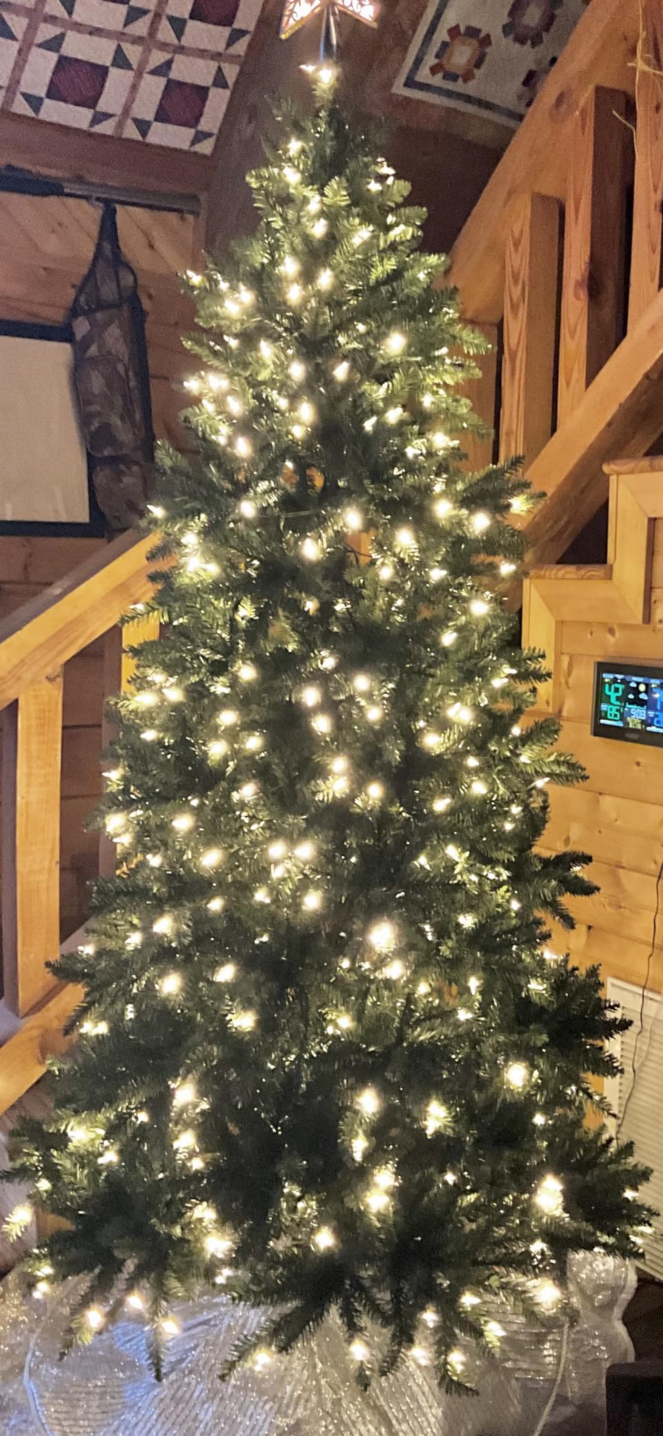 Balsam Hill 15ft Pre-Lit Berkshire Mountain Fir - Slim Artificial Christmas Tree with 2200 Clear LED Lights, Easy Plug Technology & Premium Stand for Extraordinary Spaces customer photo 1