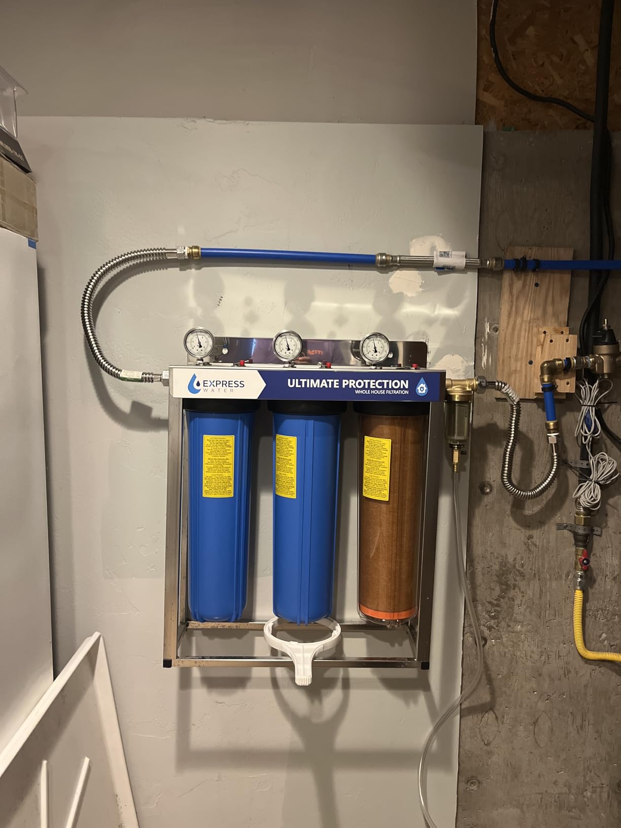 Express Water Whole House Water Filter System, Ultimate Protection, 3-Stage | Heavy Metal and Anti-Scale Filtration | Reusable 50 Micron Sediment Element | Quick-Change Cartridges customer photo 2