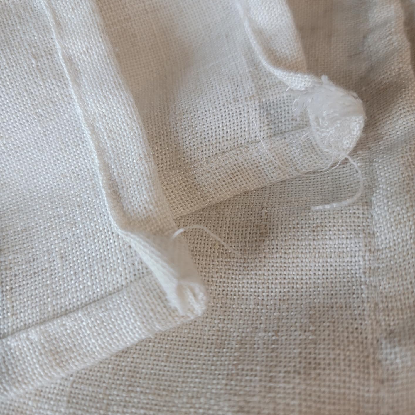 Laura Ashley Dothan Linen Blend Tablecloth with Set of 8 Napkins, Taupe customer photo 1