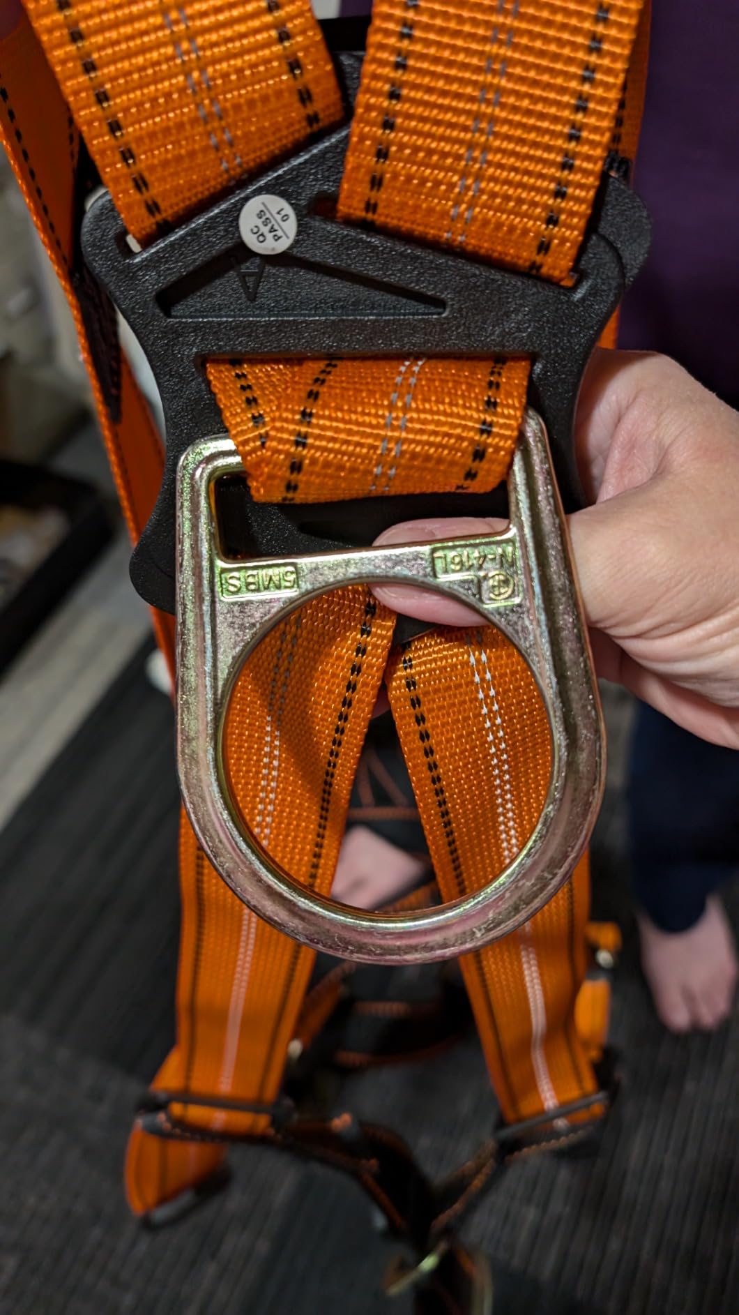 Malta Dynamics 50' Roofer's Safety Bucket Kit - Warthog Pass-Thru Safety Harness, Reusable Roof Anchor, and 50' Vertical Lifeline Assembly, OSHA/ANSI Compliant customer photo 1