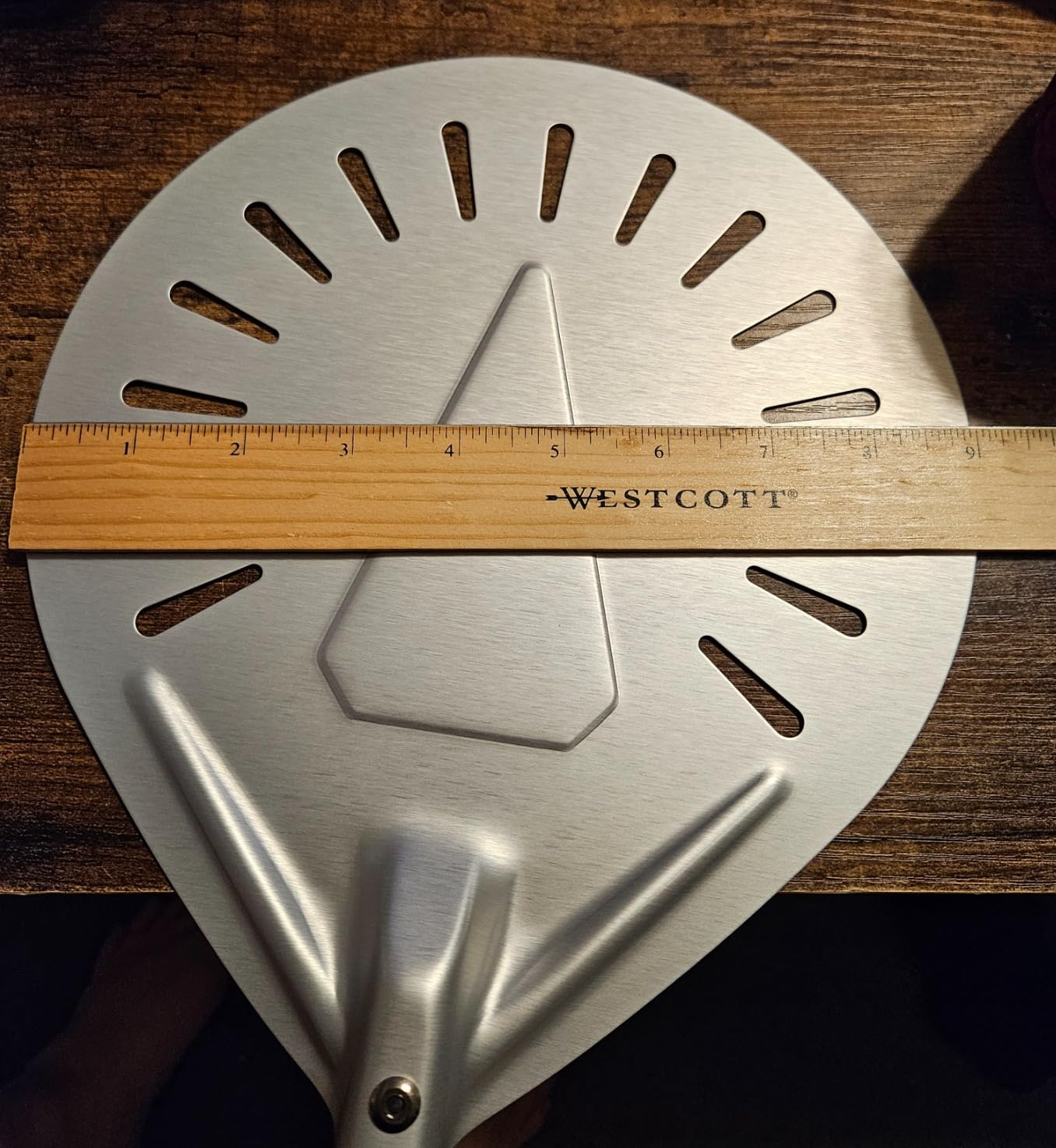 4PCS Pizza Oven Accessories, Yofuly 12 Inch Perforated Pizza Peel, 9 Inch Round Turning Peel, Pizza Stone Cleaning Brush with Scraper, Rocker Cutter, Homemade Pizza Supplies Tools Kit customer photo 1