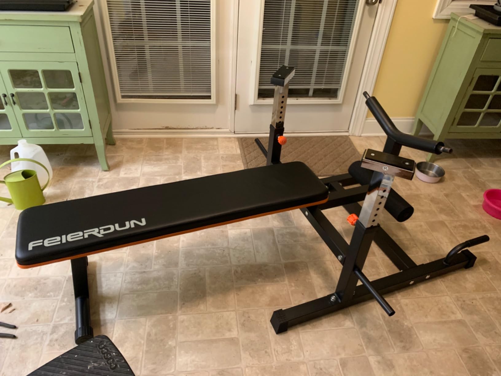 FEIERDUN Chest Press Machine, 1250 LB Adjustable Bench Press | 3-Grip U-Handles, Independent Arms and 11+3 Adjustable Positions customer photo 1