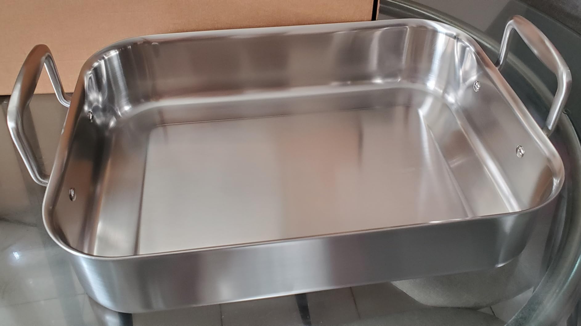 Made In Cookware - Stainless Clad Roasting Pan - 3-Ply Stainless Clad - Professional Cookware - Crafted in Thailand customer photo 2