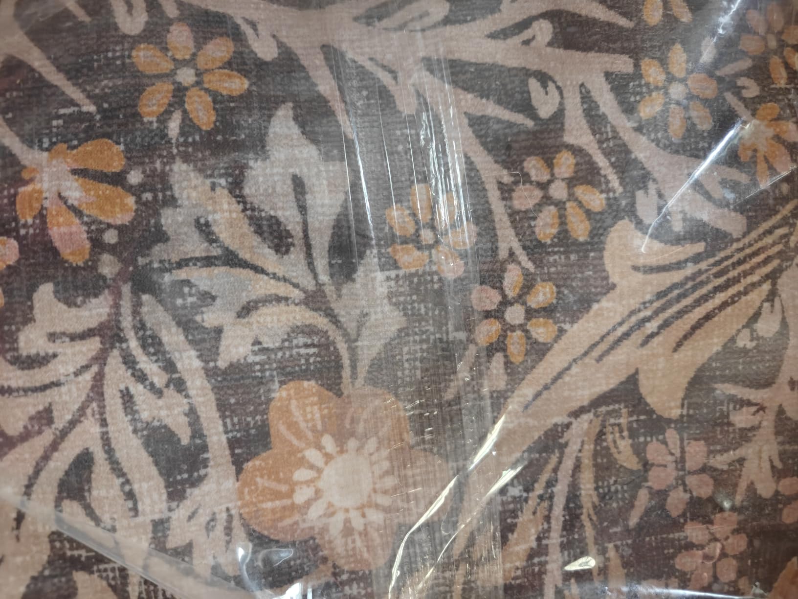 Vintage Washable 2x10 Runner Rug Non Slip for Hallway, Kitchen, Entryway, 10ft Stain Resistant Extra Long Soft Rug Runners, Dark Green Floral Unique Botanical Floor Mat customer photo 1