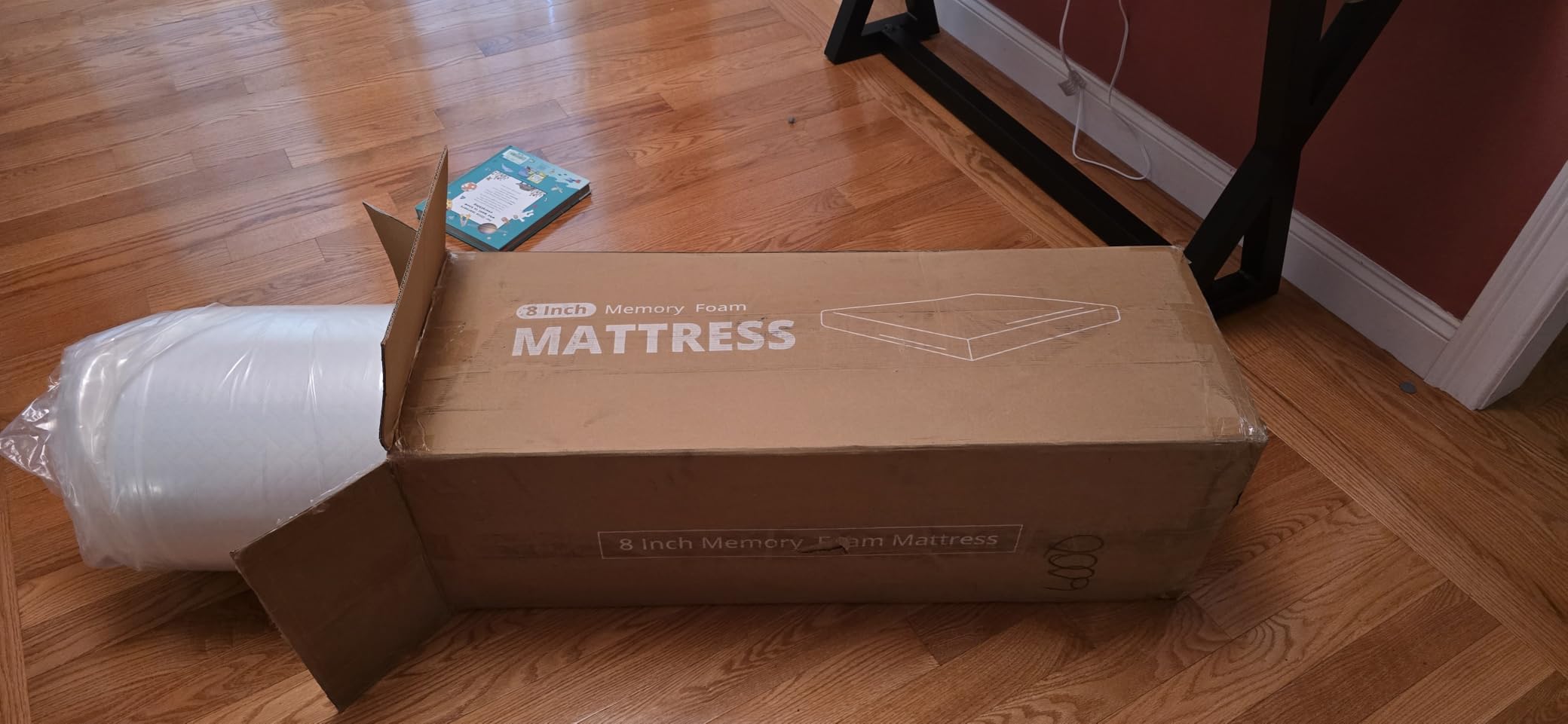 EGOHOME 8 Inch Twin Mattress, Memory Foam Mattress with Cooling Green Tea Gel, Relieve Pressure with Medium Firm Support, CertiPUR-US Certified, 75''L x 38''W, White | Bed Mattress in A Box, Cooling Green Tea Gel, Pressure Relief, CertiPUR-US Certified, Fiberglass Free, 75''L x 38''W, White customer photo 1