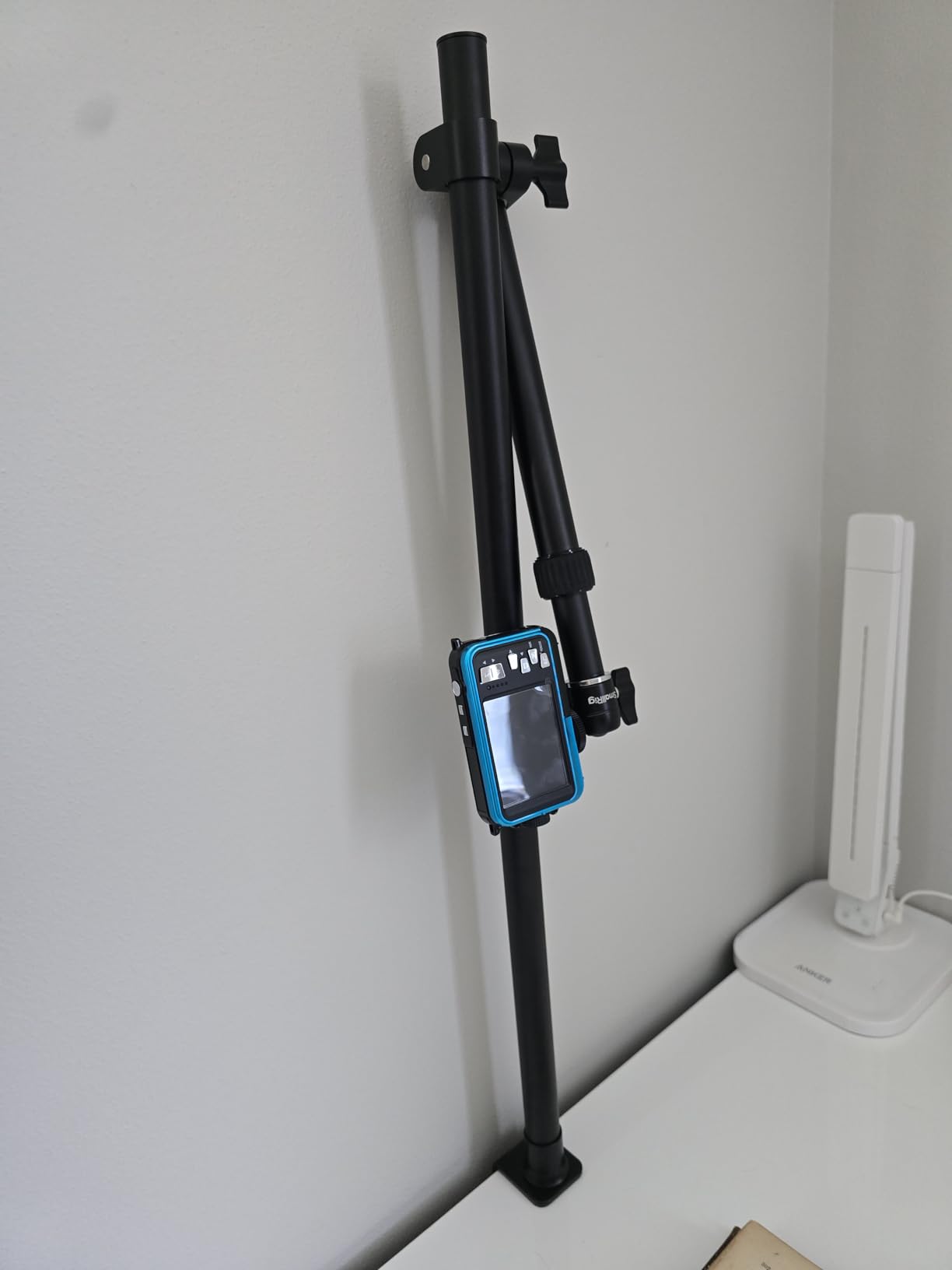 SMALLRIG Camera Desk Mount, Overhead Camera Arm Stand for Desk with 360° Ball Head,for DSLR Cameras, Cell Phones, Lights, Microphones customer photo 1