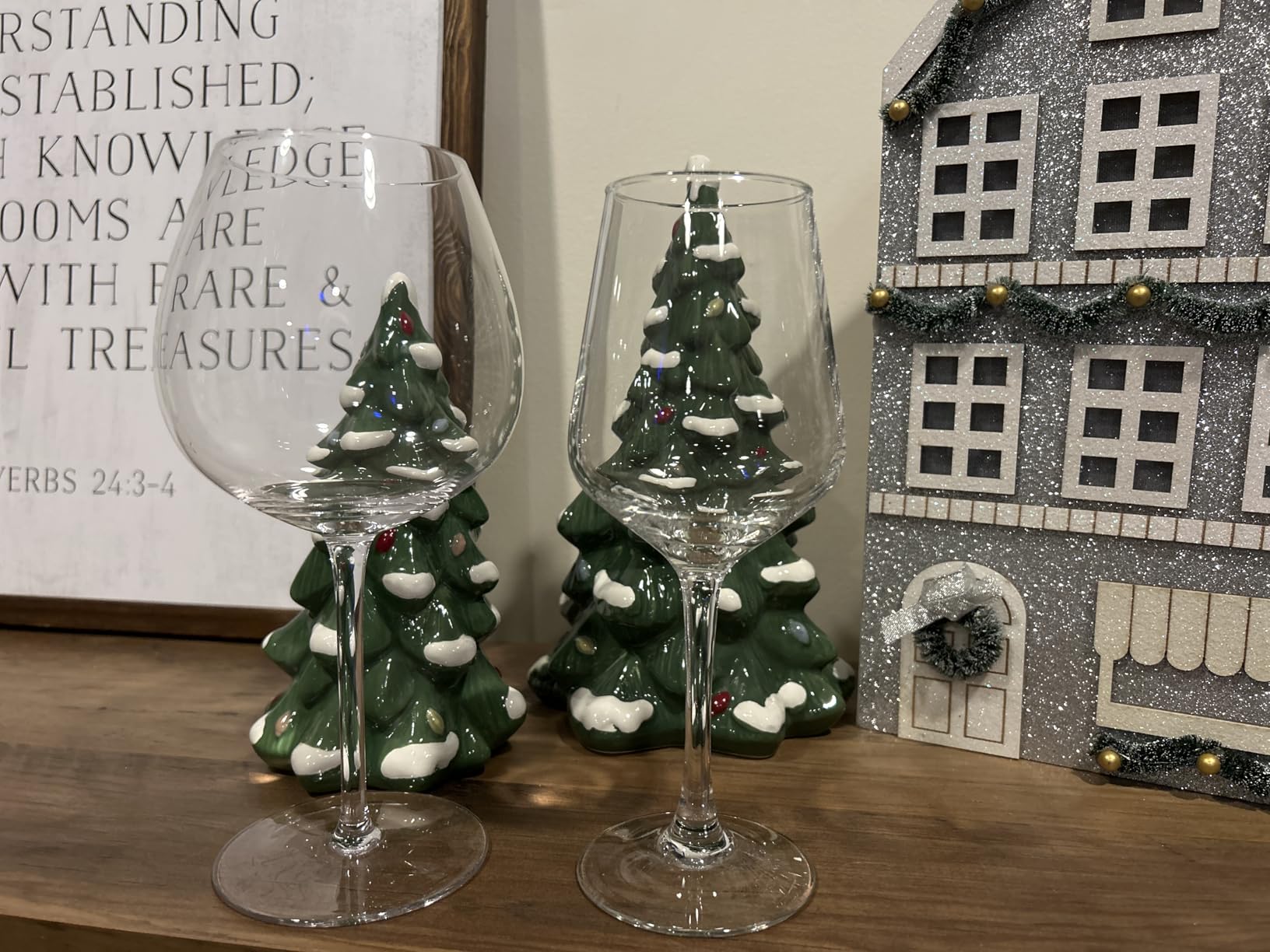 Stemless Wine Glasses Set of 4, 15oz, Premium Crystal, Lead Free, Dishwasher Safe customer photo 1